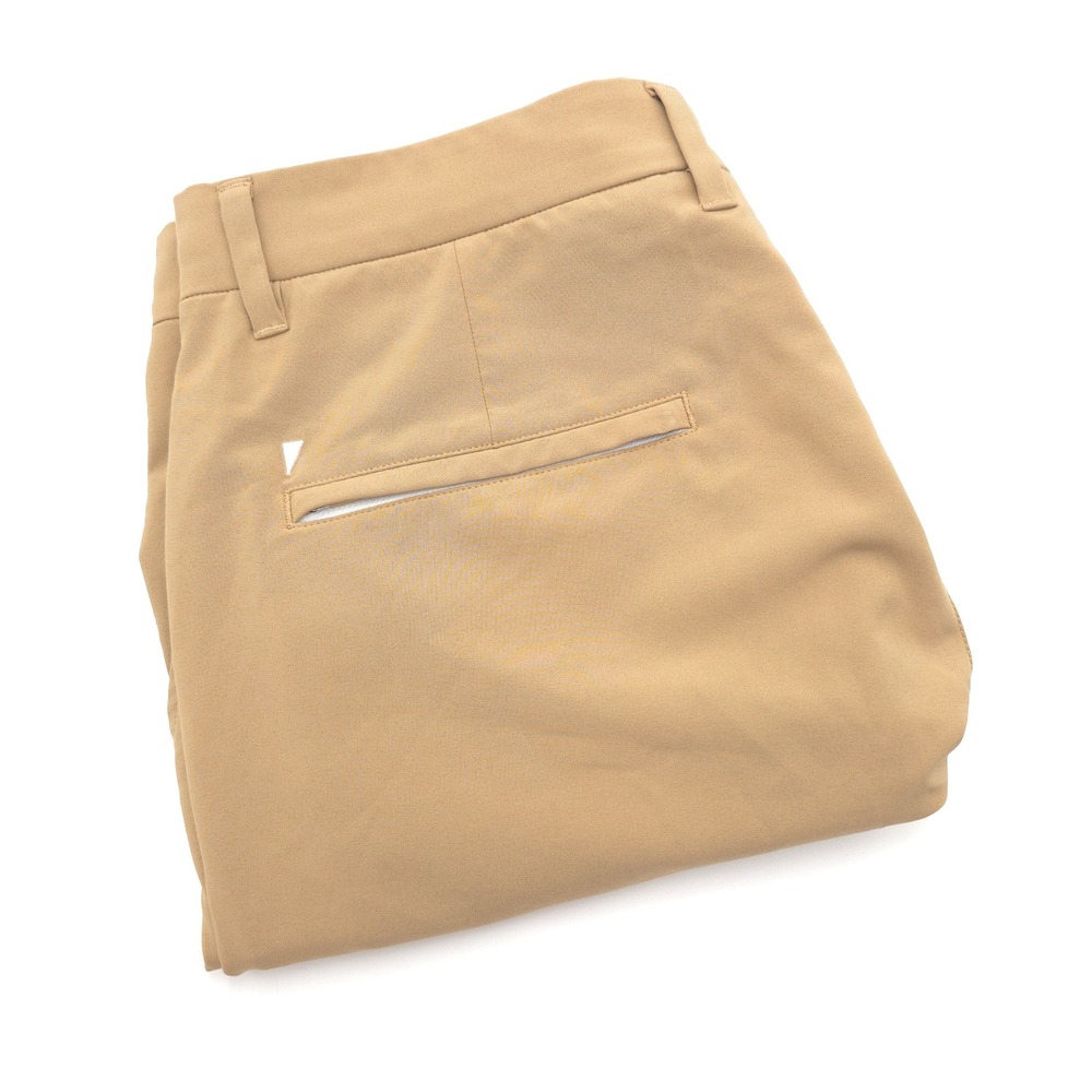 Primo Golf Pants Mens 32X29 Regular Tan Khaki Tapered Performance Chino Trousers